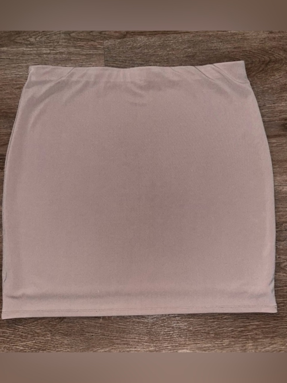 NWOT Leith Mini Bodycon Skirt Beige Size L - Picture 3 of 8